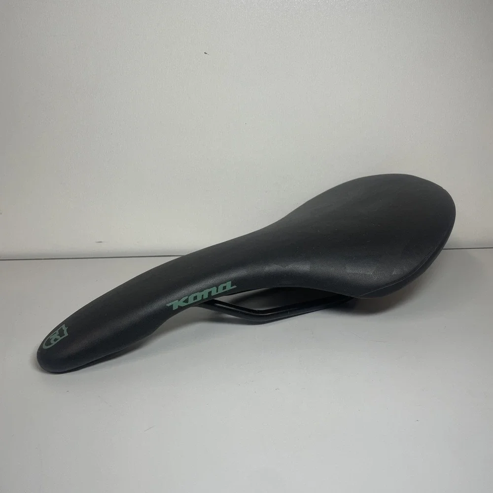 Kona Velo Comfort Bicycle Saddle Bike Seat Black Leather‎ Accessory Part Saddle